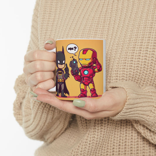 Taza "Iron y Bat" – Cerámica Premium