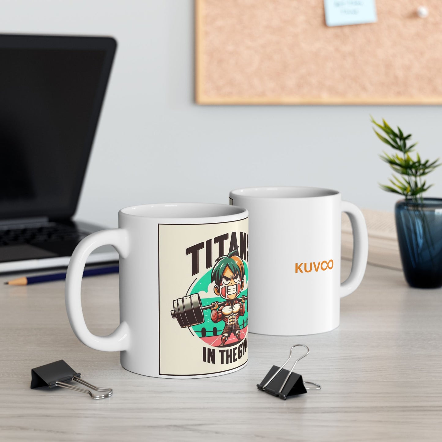 Taza "Titans in the gym" – Cerámica Premium