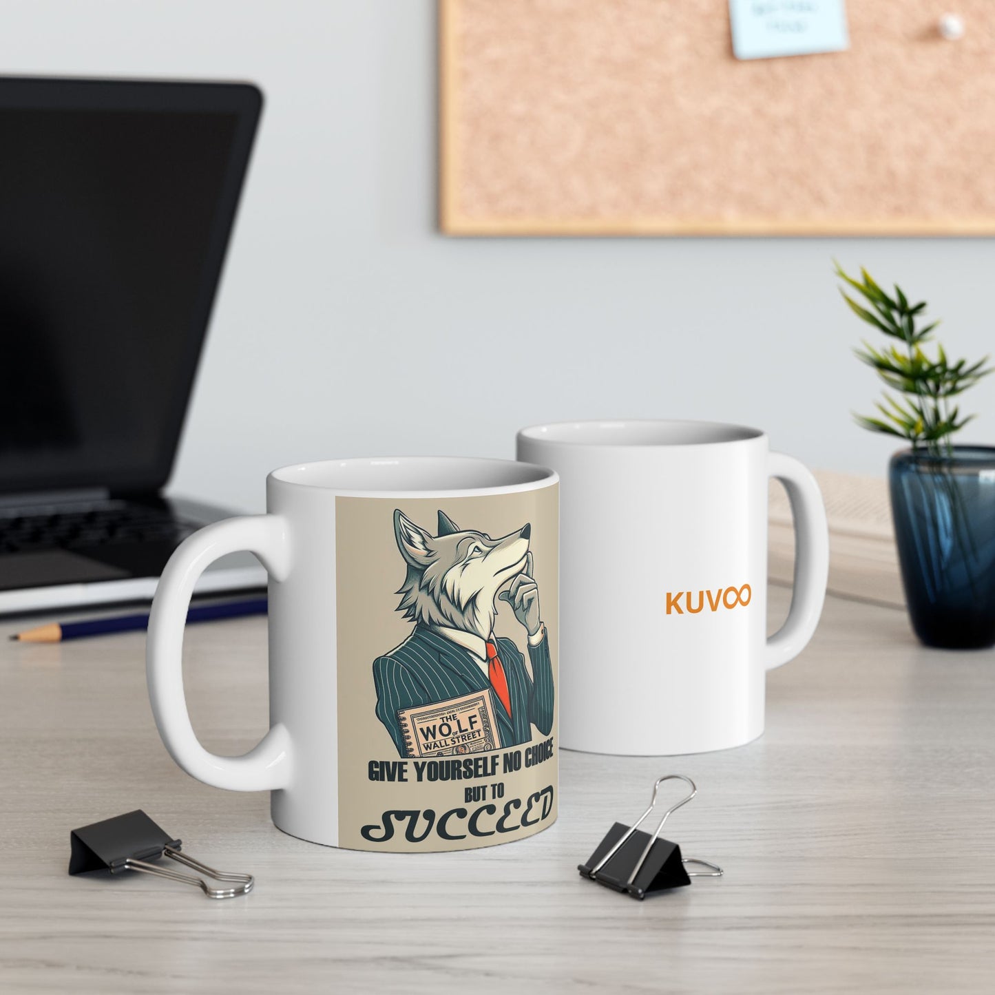 Taza "El lobo de Wall Street" – Cerámica Premium