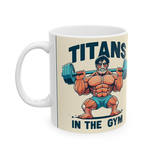 Taza "Titans in the gym" – Cerámica Premium
