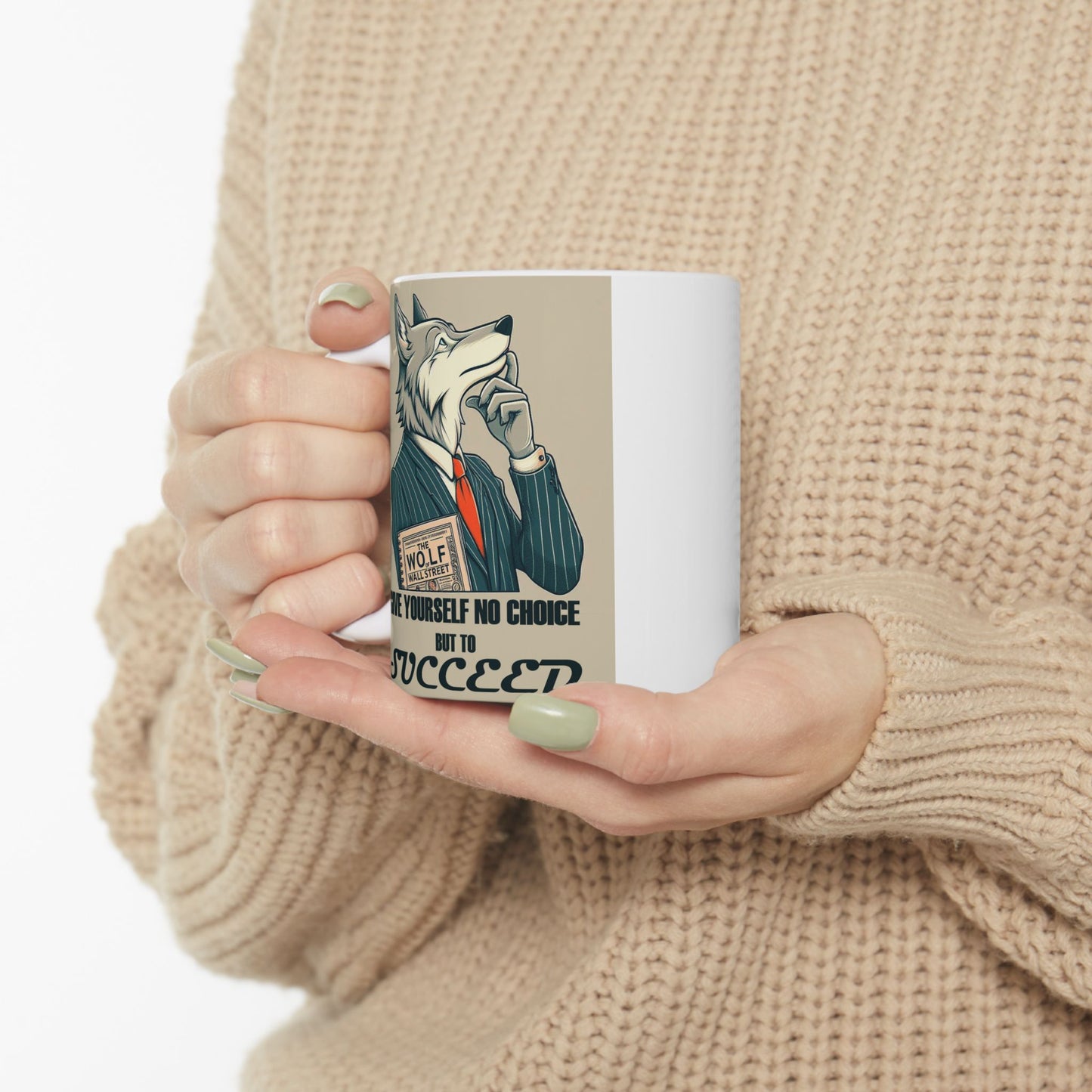 Taza "El lobo de Wall Street" – Cerámica Premium