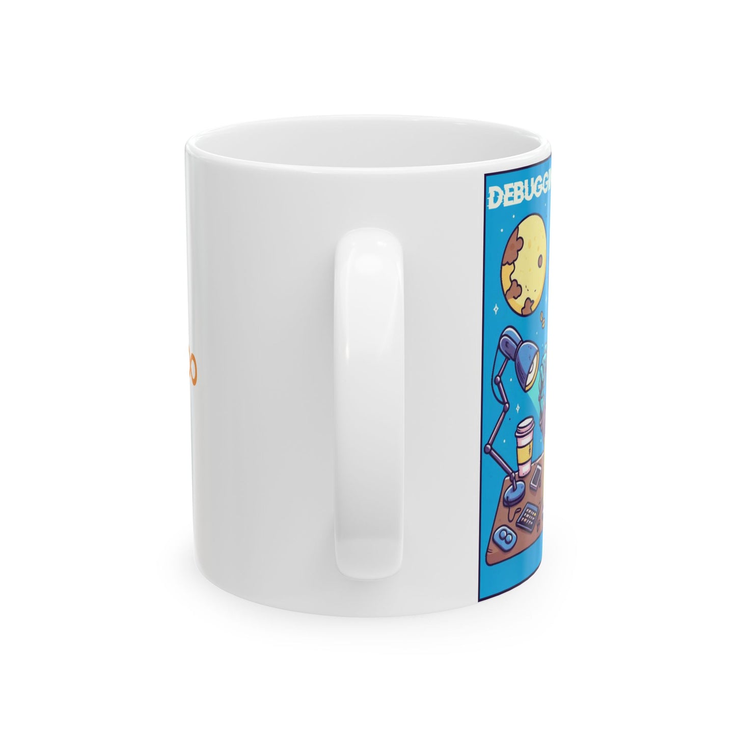 "Nighttime Debugging Programmer" Mug – Premium Ceramic