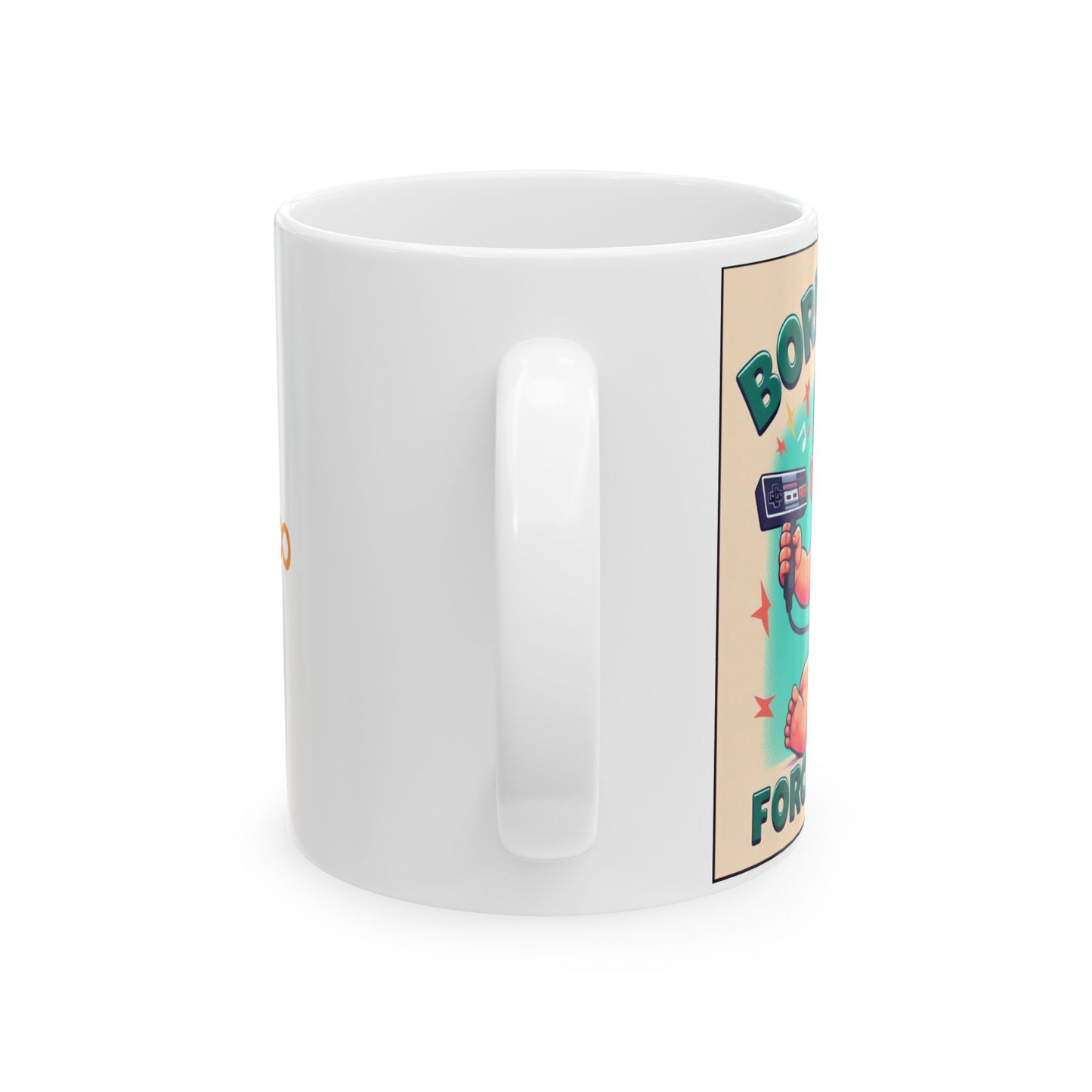Taza "Born to game Forced to work" – Cerámica Premium