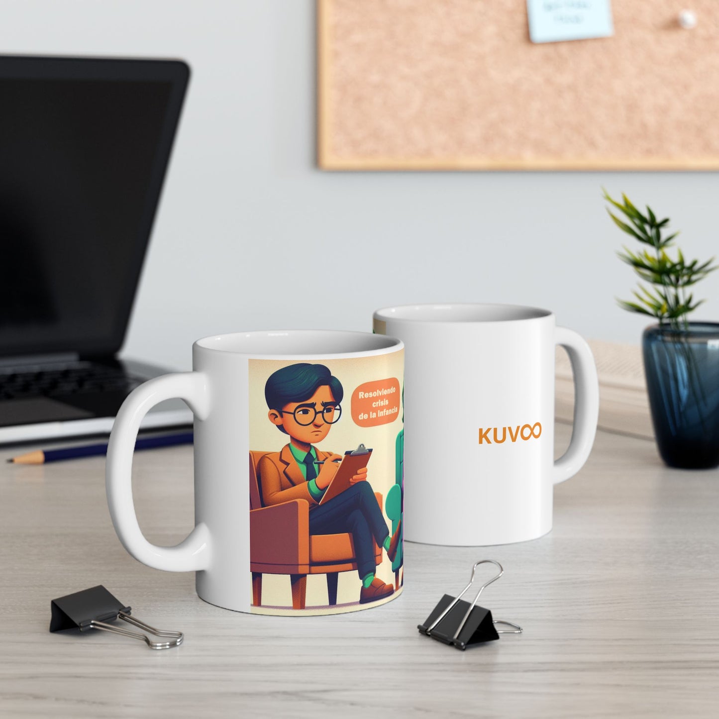 Taza "Joker resolviendo problemas de infancia" – Cerámica Premium