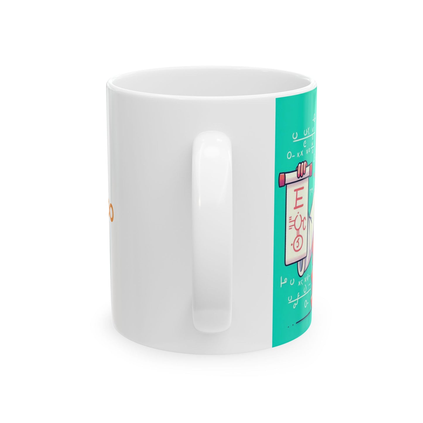 Taza "Pienso, luego enseño" – Cerámica Premium