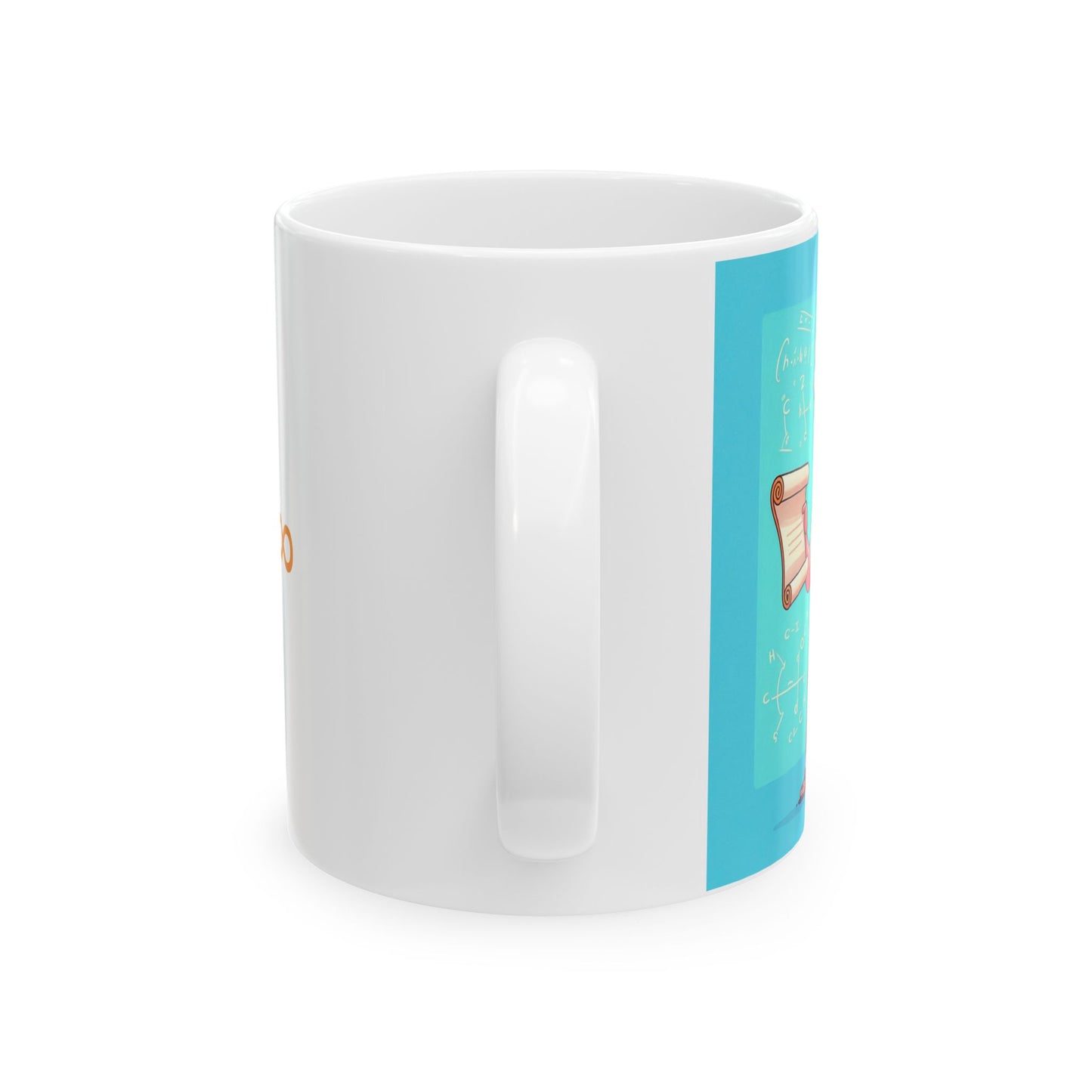 Taza "Pienso, luego enseño" – Cerámica Premium