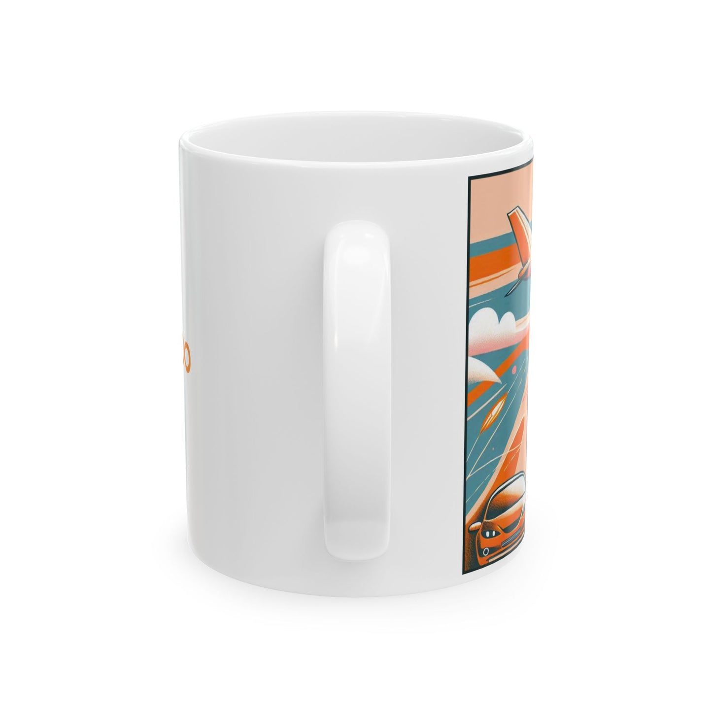 Taza "An airport, My other home" – Cerámica Premium
