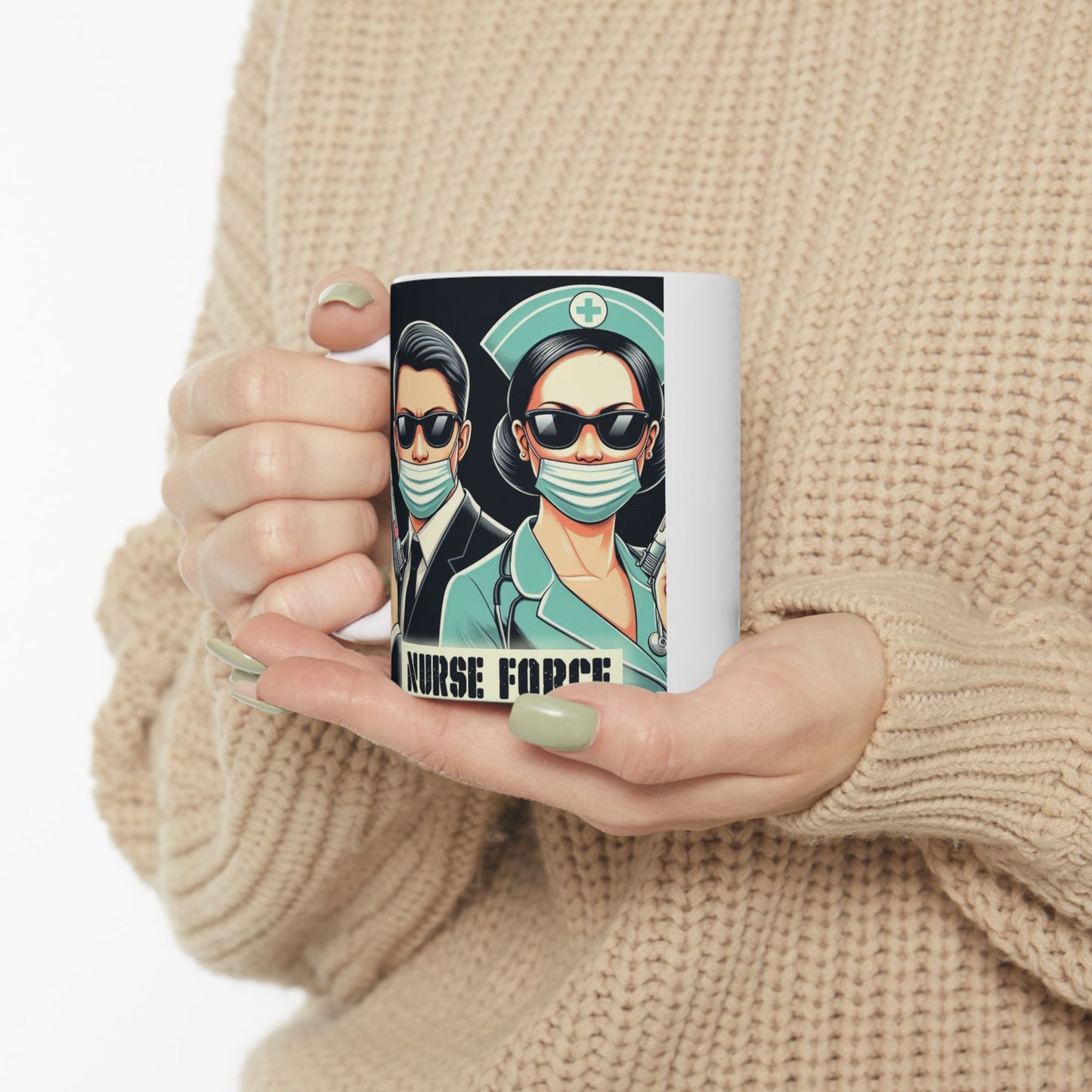 Taza "Nurse force" – Cerámica Premium